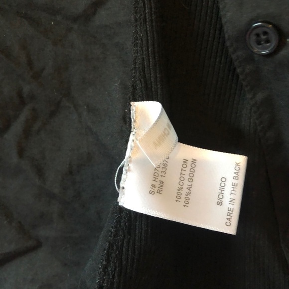 Black Button Up Shirt - Picture 3 of 4